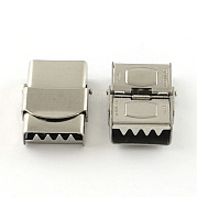 Smooth Surface 201 Stainless Steel Watch Band Clasps STAS-R063-80