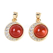 Подвески из натурального сердолика (окрашенные и нагретые) KK-U043-53G-01