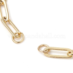 Herstellung von Armbändern aus Messing mit Büroklammerketten&nbsp;AJEW-JB01217