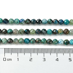 Natur Chrysokoll Perlen Stränge&nbsp;G-Z034-A03-03