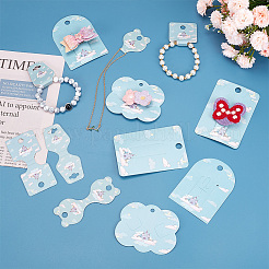 140 Stück 7 Stile Burg Thema Papier Haarspangen Displaykarten&nbsp;CDIS-NB0001-38