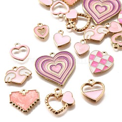20pcs 10 styles de pendentifs en émail en alliage&nbsp;ENAM-FP0002-33