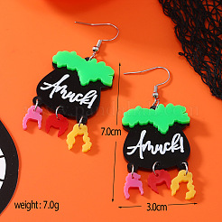 Halloween Topf Acryl Ohrringe&nbsp;FS-WG39DC9-01