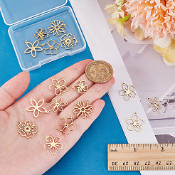 16 pièce 8 styles 201 pendentifs en acier inoxydable&nbsp;STAS-WR0001-40
