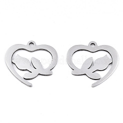 Pendentifs en acier inoxydable 201 anti-ternissement pour la Saint-Valentin&nbsp;STAS-S081-077