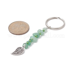 Chakra-Edelstein-Chip-Schlüsselanhänger mit Glasperlen&nbsp;KEYC-JKC00473