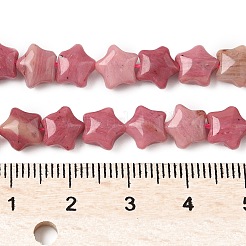 Natürliche Rhodonit-Sternperlenstränge&nbsp;G-Z080-A07