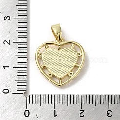 Muschelanhänger aus Messing mit Pavé-Fassung&nbsp;KK-I708-15C-G