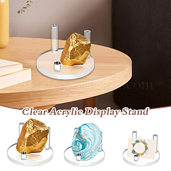 3 Stück 3 Stile flache runde Acryl-Staffeleiständer&nbsp;ODIS-GA0001-59