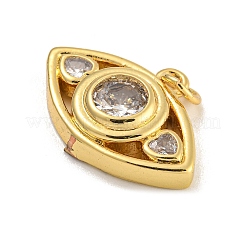 Cremagliera placcatura micro ottone spianare pendenti zirconi&nbsp;KK-C074-15G-02