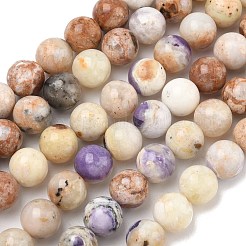 Brins de perles d'opale pourpres naturelles&nbsp;G-L642-B21-10mm