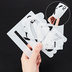 Plastik Zeichnung Schablone&nbsp;DIY-PH0026-50