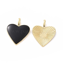 Pendentifs d'émail en laiton &nbsp;KK-P204-14G-A