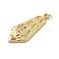 Ottone micro spianare pendenti zirconi&nbsp;KK-U047-07G-04