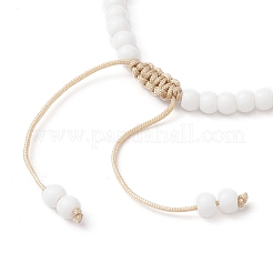 Braccialetti con stelle marine turchesi sintetiche e perline intrecciate con conchiglie naturali&nbsp;BJEW-TA00395