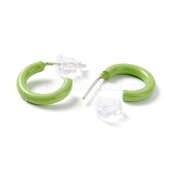 Set di orecchini a bottone a forma di c color caramella&nbsp;EJEW-D278-18S