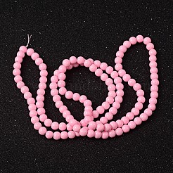 Chapelets de perles en verre peintes&nbsp;DGLA-S071-6mm-37