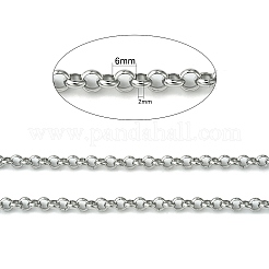 Chaînes rolo en acier inoxydable 304 résistant au ternissement&nbsp;STAS-M032-42P-5.7mm