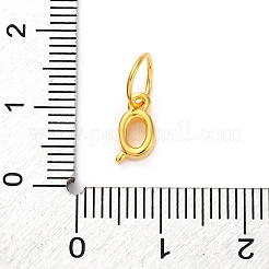 925 dije de letra de plata esterlina con anillos de salto&nbsp;LS-STER-R008-01G-Q