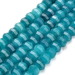 Gefärbt natürlichen weißen Jade Perlen Stränge&nbsp;GG-CBA9106-01S