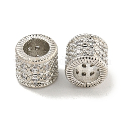 Perle europee in zircone chiaro con micro pavè di zirconi chiari&nbsp;KK-L215-318P