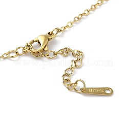 Colliers à pendentif ours en laiton avec strass&nbsp;NJEW-Z026-03A
