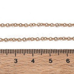 Collares de cadena de cable de acero inoxidable 304 de 2 mm para mujer&nbsp;SA-CBACA62-01RG