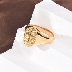 Fingerringe aus Edelstahl 304&nbsp;RJEW-F201-06G