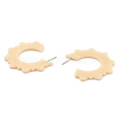 Orecchini a bottone sole in acrilico&nbsp;EJEW-I287-01A