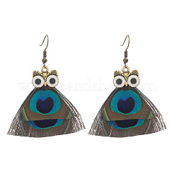 Boucles d'oreilles pendantes en alliage d'émail pour femmes&nbsp;WGBD3DC-01