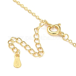 Collana con pendente magnetico con anello twist pieghevole e zirconi cubici&nbsp;NJEW-F316-03G