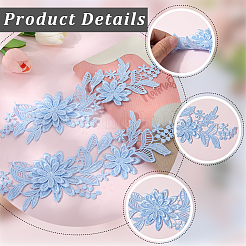 Polyester-Stickerei-Pailletten-Kostümzubehör&nbsp;DIY-WH20025-014B