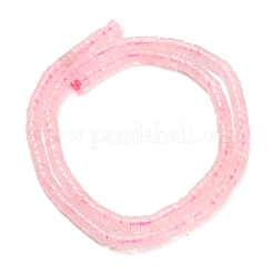 Natürlichen Rosenquarz Perlen Stränge&nbsp;G-Z110-A21-2x4mm