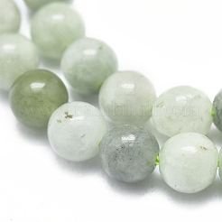 Natürliche myanmarische Jade / burmesische Jade-Perlenstränge&nbsp;G-D0001-08-4mm
