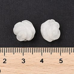 Perles de jade blanc naturel&nbsp;G-O156-C-32