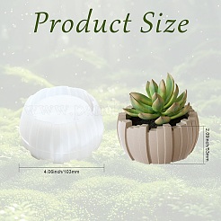 Moules en silicone pour bols de rangement à motif vertical irrégulier&nbsp;ST-CJ0043-078