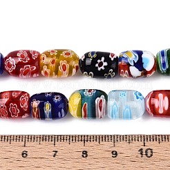 Handgemachte Millefiori Bunte Malerei Perlen Stränge&nbsp;LAMP-T022-18