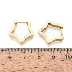 Pendientes de aro de acero inoxidable 304&nbsp;STAS-T074-34G-B