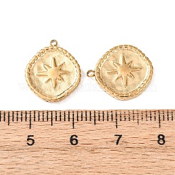 Pendentifs en acier inoxydable chirurgical 316 avec placage ionique (IP)&nbsp;STAS-M293-12G