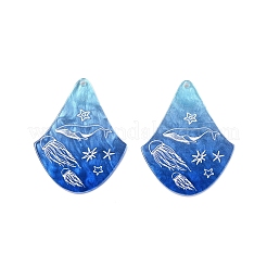 Pendentifs acryliques imprimés&nbsp;LS-OACR-T028-02C