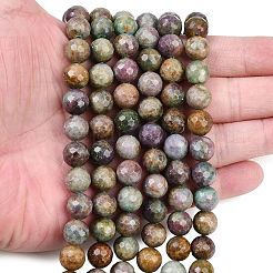 Brins de perles de corindon rouge&nbsp;G-K405-A01-10mm