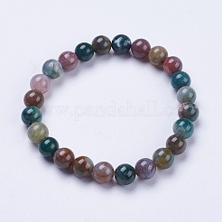 Natürliche Indien Achat Perlen Stretch-Armbänder&nbsp;BJEW-I253-8mm-11