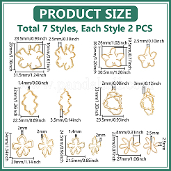 14 Stück DIY-Blumen-Kits in 7 Stilen&nbsp;DIY-GA0008-46