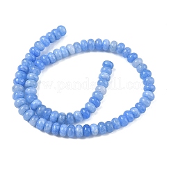 Gefärbt natürlichen weißen Jade Perlen Stränge&nbsp;GG-CBA9281-A10-5x8mm