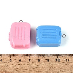 Pendentifs en résine opaque&nbsp;RESI-T061-18M