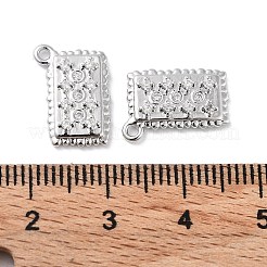 Latón micro pavimenta claro cubic zirconia encantos&nbsp;KK-F871-37P
