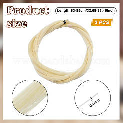 Crin de cheval naturel&nbsp;FIND-WH0111-719C
