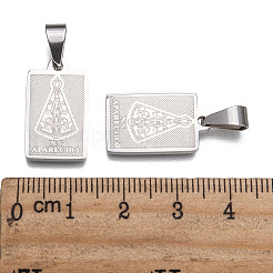 Pendenti in acciaio inossidabile 304 anti-ossidazione&nbsp;LS-STAS-M245-22P