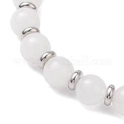 Natürliche malaysische Jade-Stretcharmbänder&nbsp;BJEW-JB12184-02