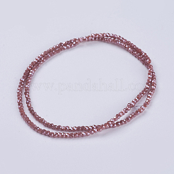 FilI di perline in vetro placcato&nbsp;GLAA-F079-PL05